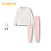 【商场同款】巴拉巴拉女童秋衣秋裤套装儿童保暖内衣秋季新品条纹 商品缩略图0