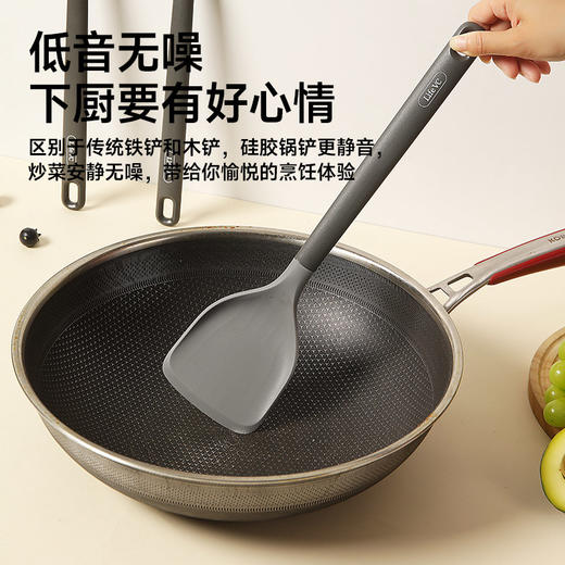静音护锅硅胶锅铲 商品图3