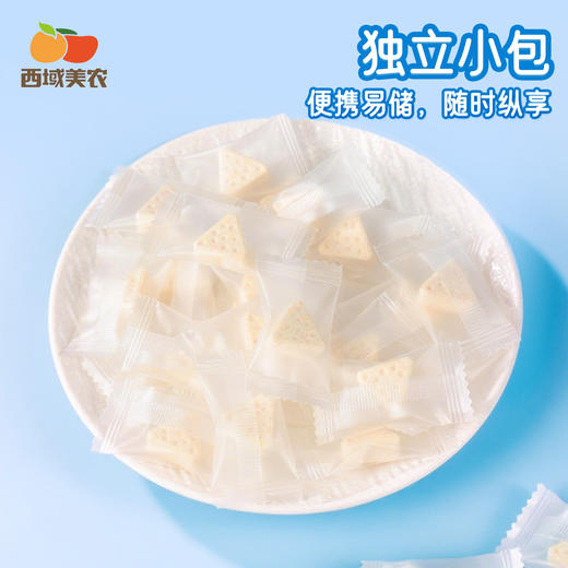 西域美农 内蒙古草原高钙无蔗糖奶贝 独立小包装 真奶片真浓郁 65g一袋 商品图3