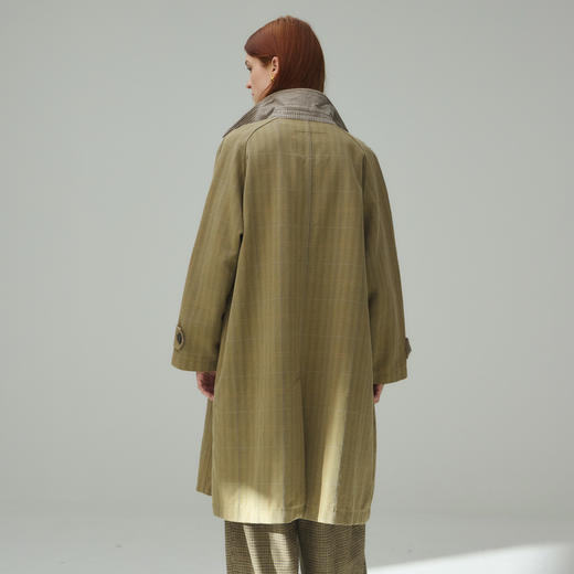 谜底大廓形长风衣女2025秋新品通勤时尚质感挺阔H型翻领253ME1051 商品图2