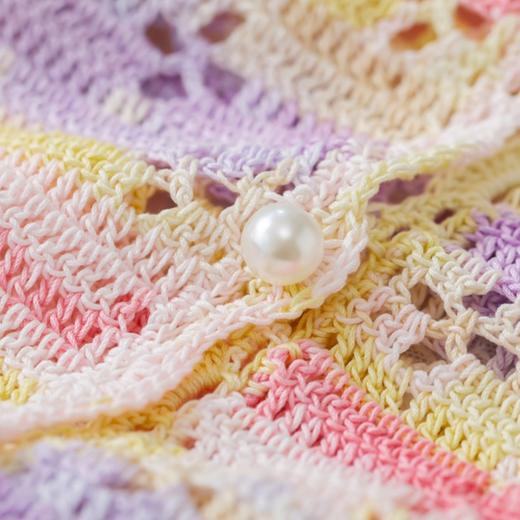 苏苏姐家夏花镂空亲子小衫手工编织自制diy钩针毛线团材料包 商品图3