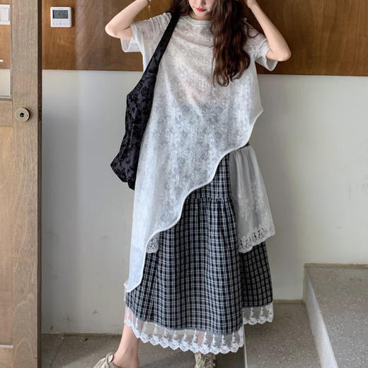 裁缝学苑AS548蕾丝镂空连衣裙纸样半身裙叠穿套装 商品图1