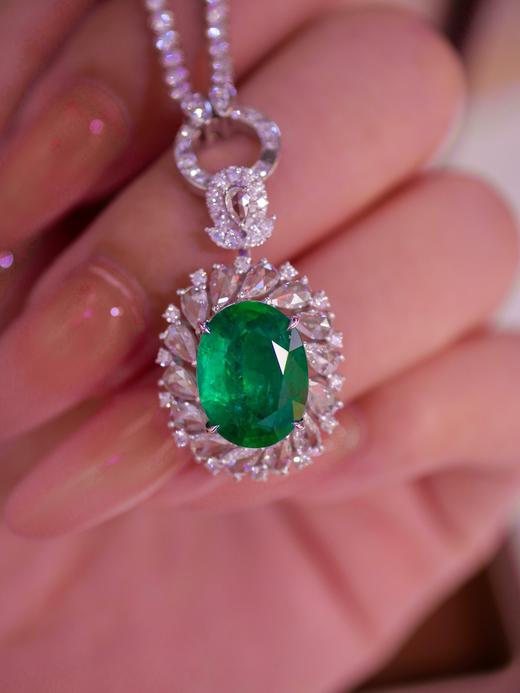 4ct刻面祖母绿戒指吊坠两用 商品图0