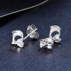 【限时8.8折】【线上铂金馆】PT950 【国际铂金协会】铂金爱心海豚耳钉（直针配铂金耳迫）(BES00016)预售产品下单后不退款不退货不换货不补差价) 商品缩略图1