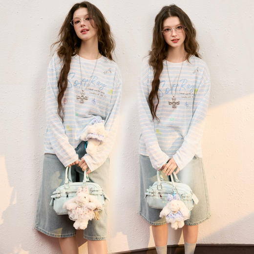 【甜美系】三彩2025新款毛绒兔包包挂件卡通可爱玩偶裙摆钥匙扣 商品图4