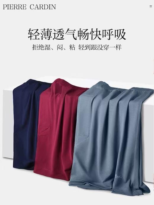 皮尔卡丹皮尔卡丹男士内裤丝滑绵柔莫代尔四角裤夏季透气平角男生亲肤短裤WP535121 商品图3