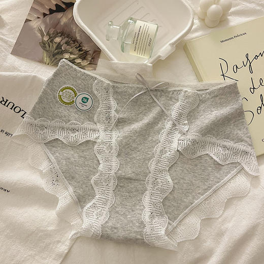 走量款【特惠装！买一送二！】婴儿棉中腰内裤 无痕蕾丝边性感纯棉裆部  A类7A抑菌内裤  舒适三角裤 商品图5