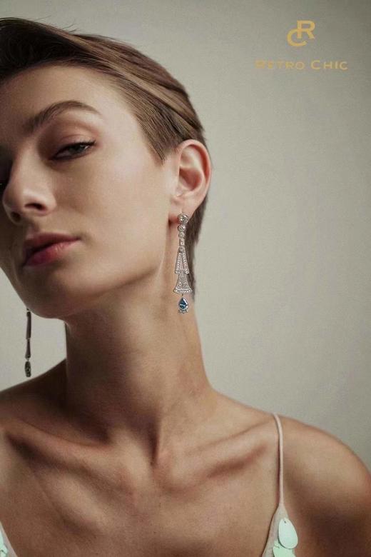 【赵雅芝同款】Rivers似水流年系列｜彼得潘扇形蓝花耳坠 商品图10