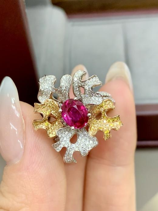 1.18ct刻面红宝石戒指 商品图1