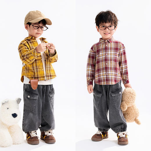 【实体店同款】男童翻领长袖上衣秋季新款安奈儿童装XB531158 商品图3