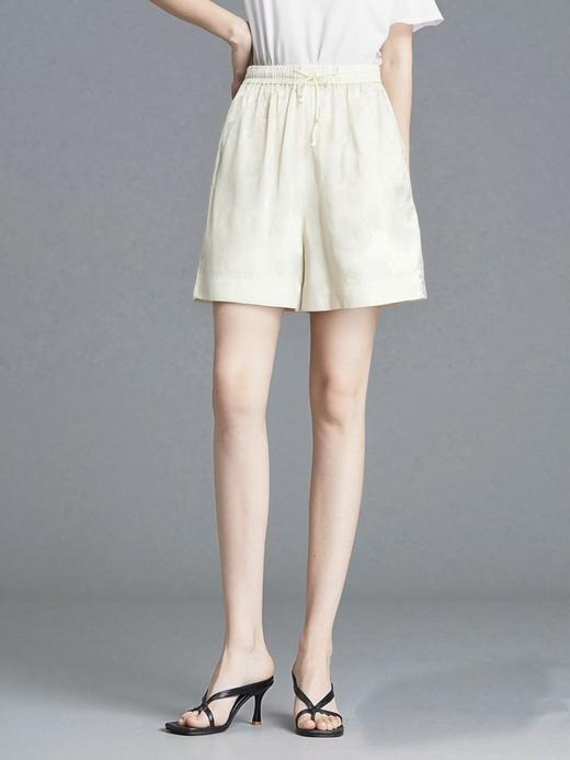 【MYBL】8873仿醋酸提花光泽质感新中式短裤-喜出 商品图1