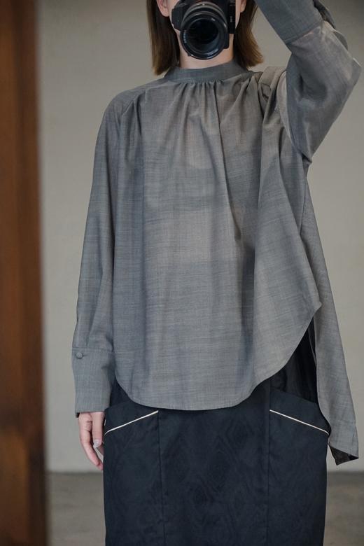 The last flower of the afternoon 绑带薄衬衣 商品图2