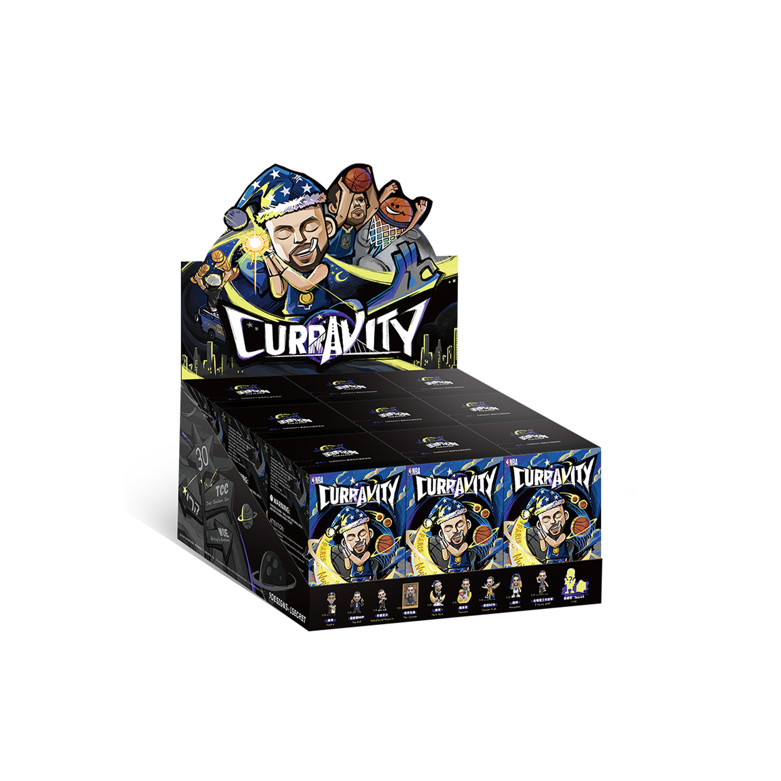 王牌化身 库里盲盒库里潮玩手办nba球星库有引力系列盲盒