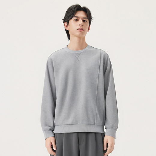 gxg.jeans男装 多色分割设计简约休闲基础圆领卫衣男 25年秋* 商品图1