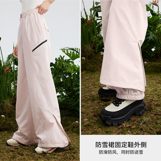 MOLYVIVI魔力薇薇解构宽松软壳裤女2025秋冬新款防风防雨水户外登山裤 商品图2
