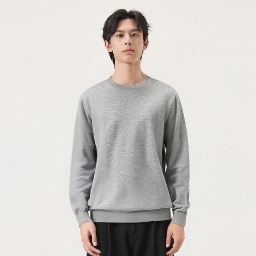 gxg.jeans男装  多色基础内搭简约打底圆领毛衣线衫男 25年秋热卖 商品图3