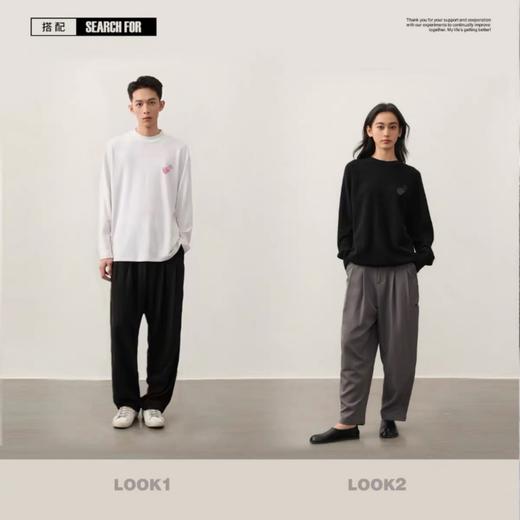 NPC潮牌CC系列爱心印花重磅宽松休闲长袖新款男CC4BTL10 商品图3