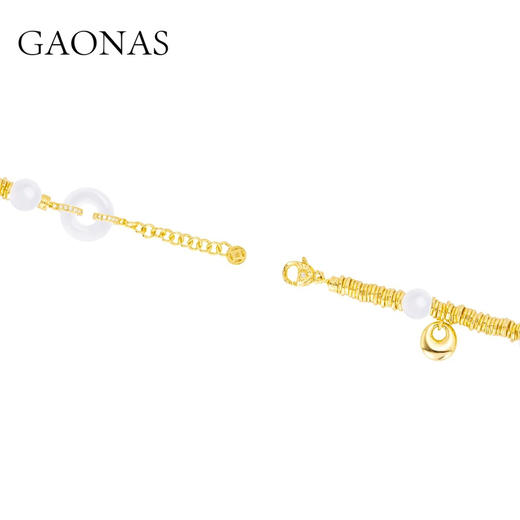 GAONAS  腰缠万贯 国风葫芦金色手链10652SGO 商品图2
