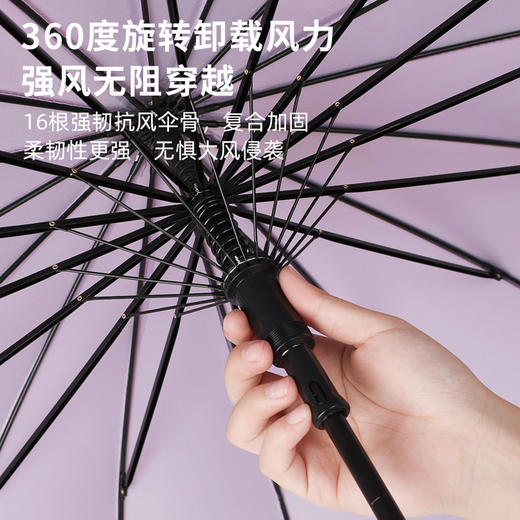 【Maynos防水套雨伞】 16骨加固筋骨暴雨天气专用 自带防水套沥水 105cm超大直径 可容纳2-3人 商品图2