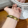 【限时克减150元】足金 无氰5D空心固口手镯碎碎冰手镯（面宽约11.3-11.7mm）(AR5DSZ00072)预售产品下单后不退款不退货不换货不补差价 商品缩略图3
