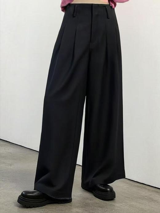 【MYBL】7905大裤腿气质宽腿阔腿裤-喜出 商品图1