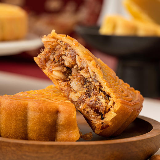 半岛金谷吴川月饼（经典五仁金腿月饼）500g/1盒（金谷） 商品图4