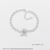 【限时8.8折】【线上铂金馆】PT950 #绕线 【国际铂金协会  精品】铂金镂空调节璀璨太阳花双层方环手链(ACPTSL00052)预售产品下单后不退款不退货不换货不补差价) 商品缩略图2