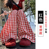 【YW】无忧购韩系慵懒风大格子休闲垂感阔腿裤H-1741（截单后3-5天发货) 商品缩略图9