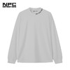 NPC潮牌领口字母LOGO绣花德绒长袖T恤百搭纯色宽松情侣NP28TL21 商品缩略图2