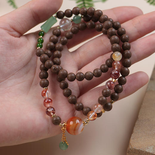 龙脑负氧离子：6mm光珠三圈红珠款 商品图5