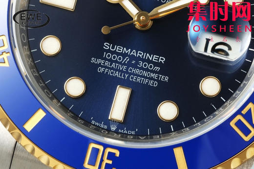 劳力士EWE新款潜航者型41系列 间金蓝水鬼41mm 3235机 男士腕表 商品图4