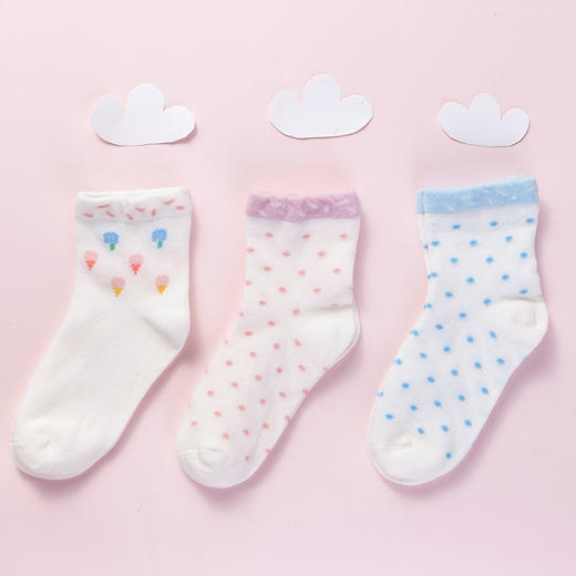 儿童精梳棉透气袜(3双装) 商品图4
