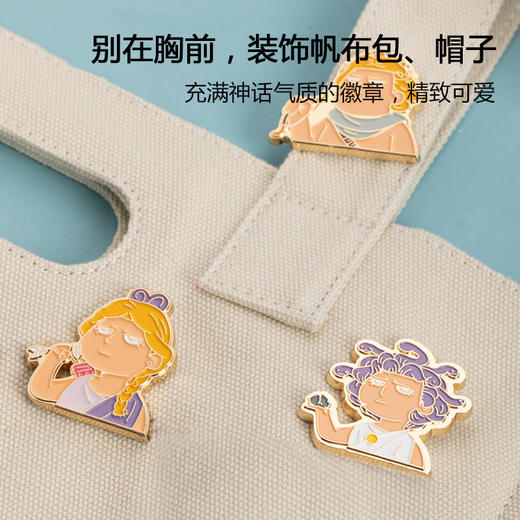 罗马卡通众神系列金属徽章 商品图1