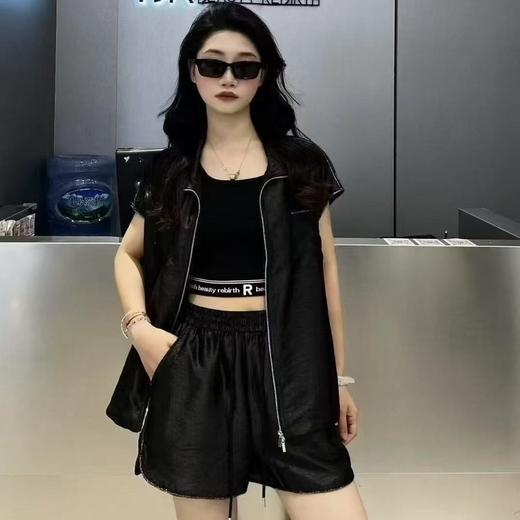 MC无袖短裤套装50401（黑）夏季152111050321 商品图0