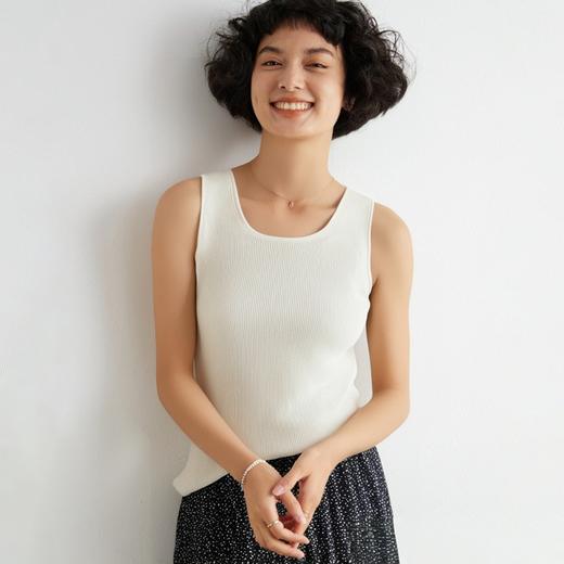 馥迦60支澳洲精纺羊毛无袖背心 商品图1
