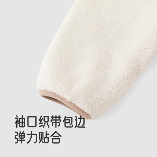【商场同款】英氏婴儿衣服秋冬羊羔绒男童连体衣保暖撞色男宝衣服 商品图2