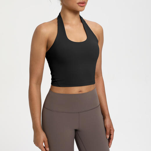 跃牌【倚窗听雨】Athena 运动内衣女NlLlT一体式挂脖文胸运动速干跑步瑜伽背心WX116 商品图2