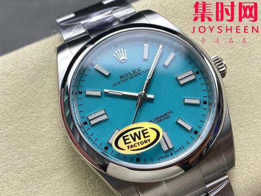 劳力士EWE蚝式恒动型41mm系列 3230机 蒂芙尼蓝 板带 男士腕表 商品图1