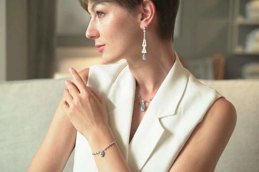 【赵雅芝同款】Rivers似水流年系列｜彼得潘扇形蓝花耳坠 商品图8