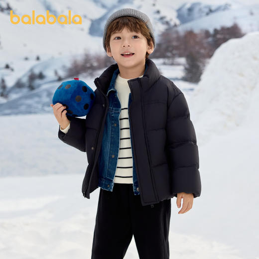 巴拉巴拉儿童羽绒服宝宝男童女童童装温暖短款户外防风防泼水冬季 商品图2