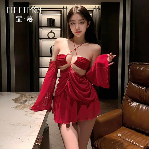 【情趣内衣】霏慕 魅艳缚身风情露肤连衣裙ZY78 商品图3