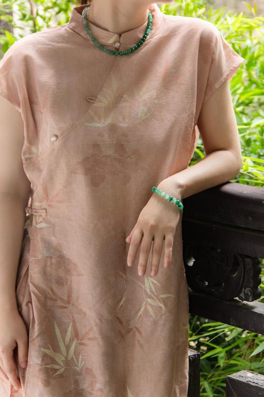 心选丨GIRATI 新中式系列非洲翠绿野渐变项链/霓虹玉韵手链 色泽温润独特 纯天然原石打造 带礼盒证书 商品图3