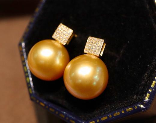 11mm金珠耳钉 商品图2