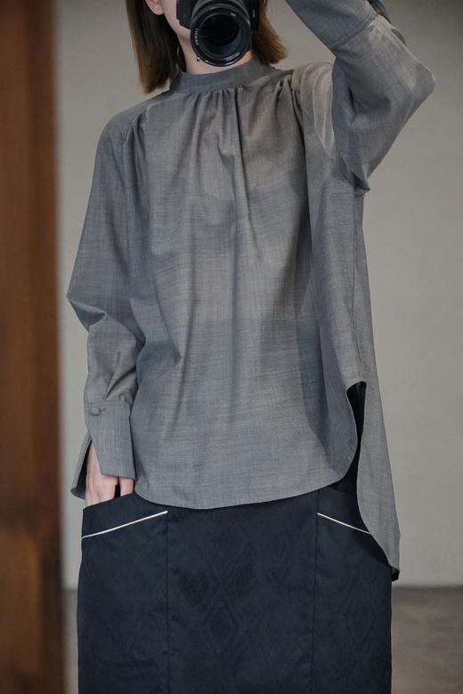 The last flower of the afternoon 绑带薄衬衣 商品图1