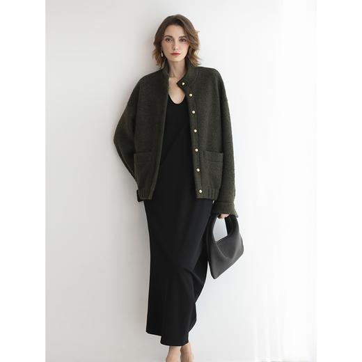 COCOBELLA纸片人不对称裙摆连衣裙亚赛尔混纺垂坠长裙FR3241 商品图4