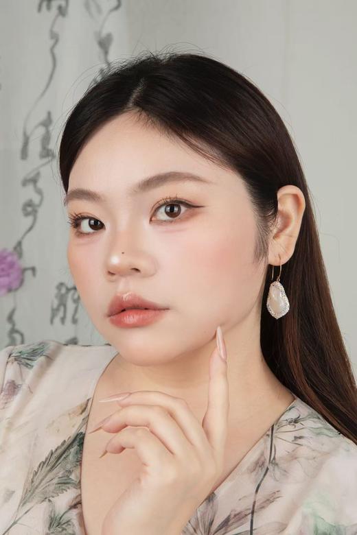 🔥【群内花粉专享 耳钩耳饰】原创设计，新款时尚感彩色系列，天然材料组合设计款，耳钩为925银镀金，耳钩款不挑耳垂厚度，戴得牢！ 商品图12