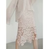 COCOBELLA100%醋酸重磅钩编蕾丝半身裙烫金剪花通勤裙HS3150 商品缩略图3