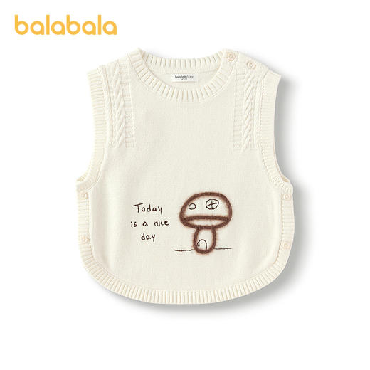【商场同款】巴拉巴拉宝宝针织背心女童毛衣绣花2025新款秋装甜美 商品图4