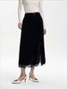 【MYBL】89010丝绒侧开叉半裙-喜出 商品缩略图2