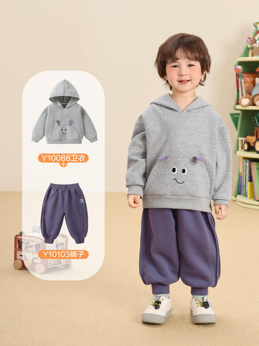 【立体耳朵，可爱萌趣卫衣！】男童连帽卫衣 儿童秋装婴儿衣服 女童春秋休闲上衣 宝宝童装-QA 商品图3